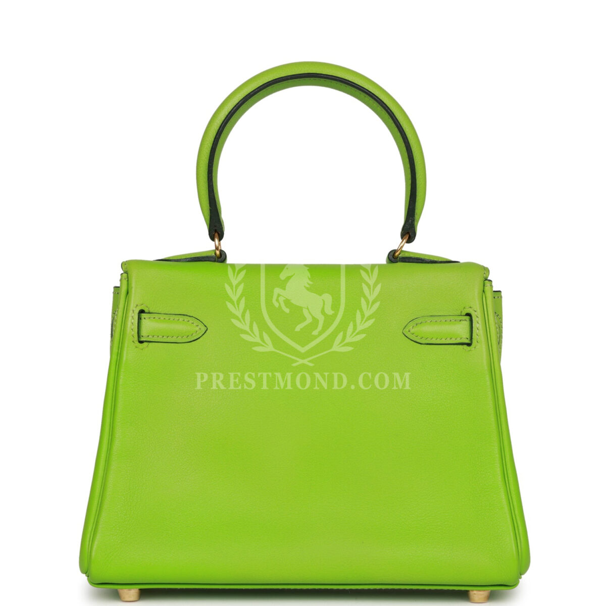 Vintage Hermes Kelly Retourne 20 Vert Cru Gulliver GHW — изображение 4