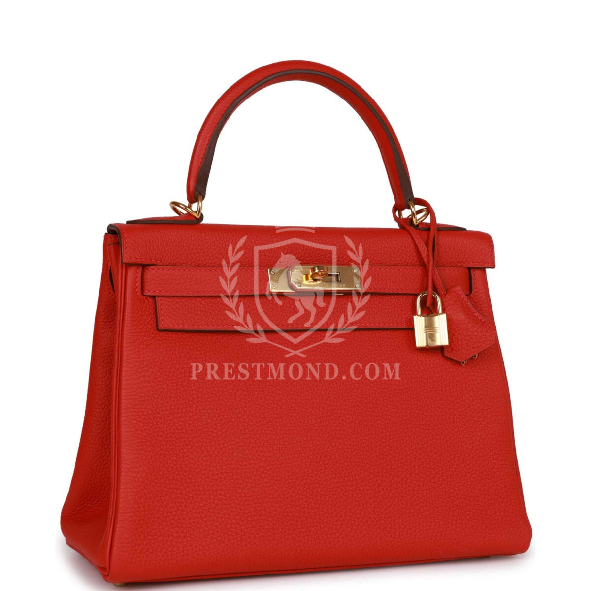 Hermes Kelly Retourne 28 Rouge Casaque Togo GHW — изображение 2