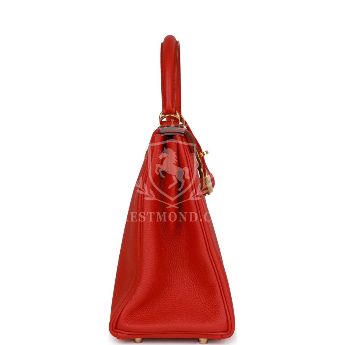 Hermes Kelly Retourne 28 Rouge Casaque Togo GHW — изображение 3