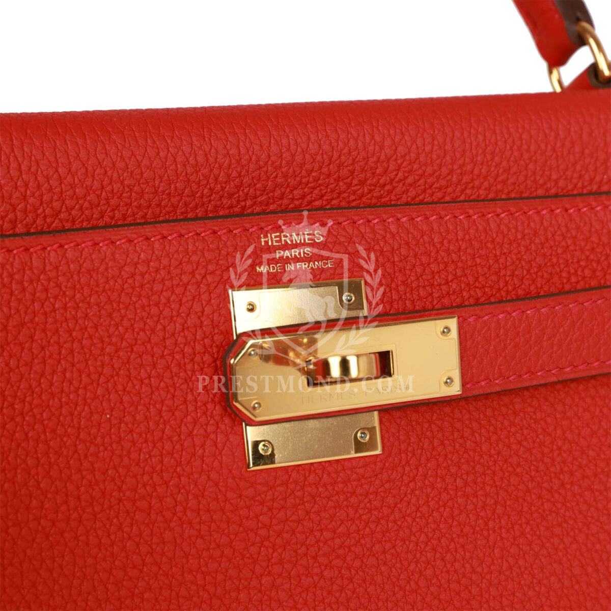 Hermes Kelly Retourne 28 Rouge Casaque Togo GHW — изображение 7