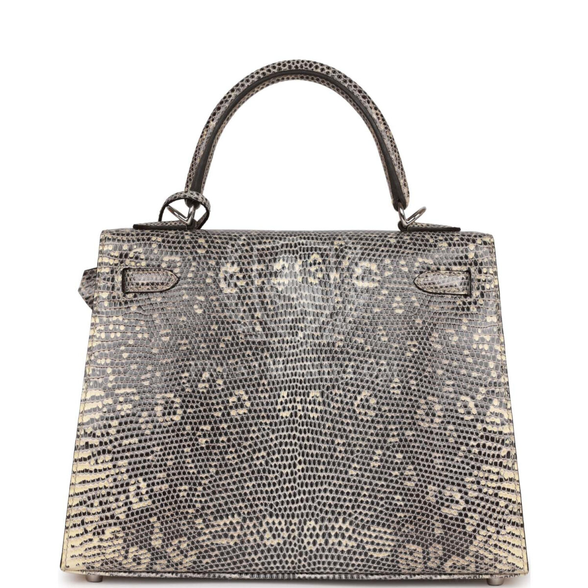 Hermes Kelly Sellier 25 Ombre Varanus Salvator Lizard PHW — изображение 4