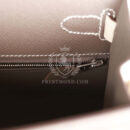 Hermes Special Order (HSS) Kelly Sellier 28 Etain and Craie Epsom Brushed PHW
