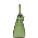 Hermes Special Order (HSS) Kelly Sellier 25 Vert Criquet Epsom PBHW