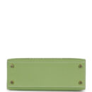 Hermes Special Order (HSS) Kelly Sellier 25 Vert Criquet Epsom PBHW
