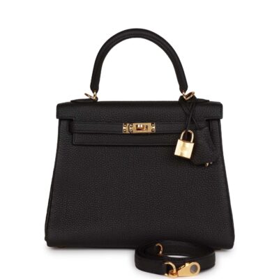 Hermes Kelly Retourne 25 Black Togo GHW