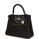 Hermes Kelly Retourne 25 Black Togo GHW