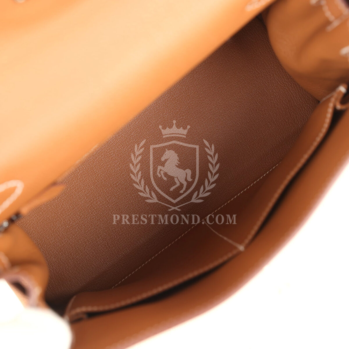Hermes Kelly Retourne 28 Gold Togo PHW — изображение 8