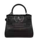 Hermes Kelly Retourne 25 Black Matte Alligator PHW