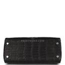 Hermes Kelly Retourne 25 Black Matte Alligator PHW