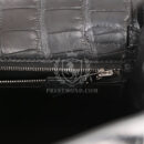 Hermes Kelly Retourne 25 Black Matte Alligator PHW