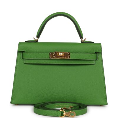 Hermes Kelly Sellier 20 Vert Yucca Epsom GHW