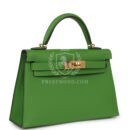 Hermes Kelly Sellier 20 Vert Yucca Epsom GHW