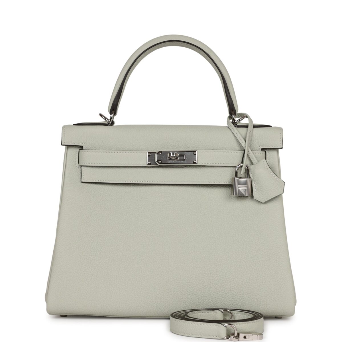Hermes Kelly Retourne 28 Gris Neve Togo PHW