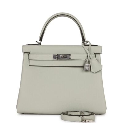 Hermes Kelly Retourne 28 Gris Neve Togo PHW