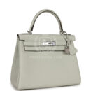Hermes Kelly Retourne 28 Gris Neve Togo PHW