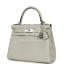 Hermes Kelly Retourne 28 Gris Neve Togo PHW