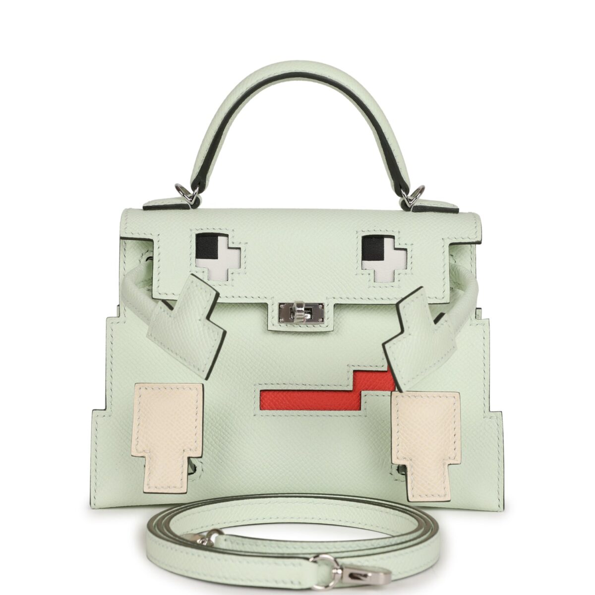 Hermes "Quelle Idolle" Picto Kelly Doll Vert Fizz Epsom PHW