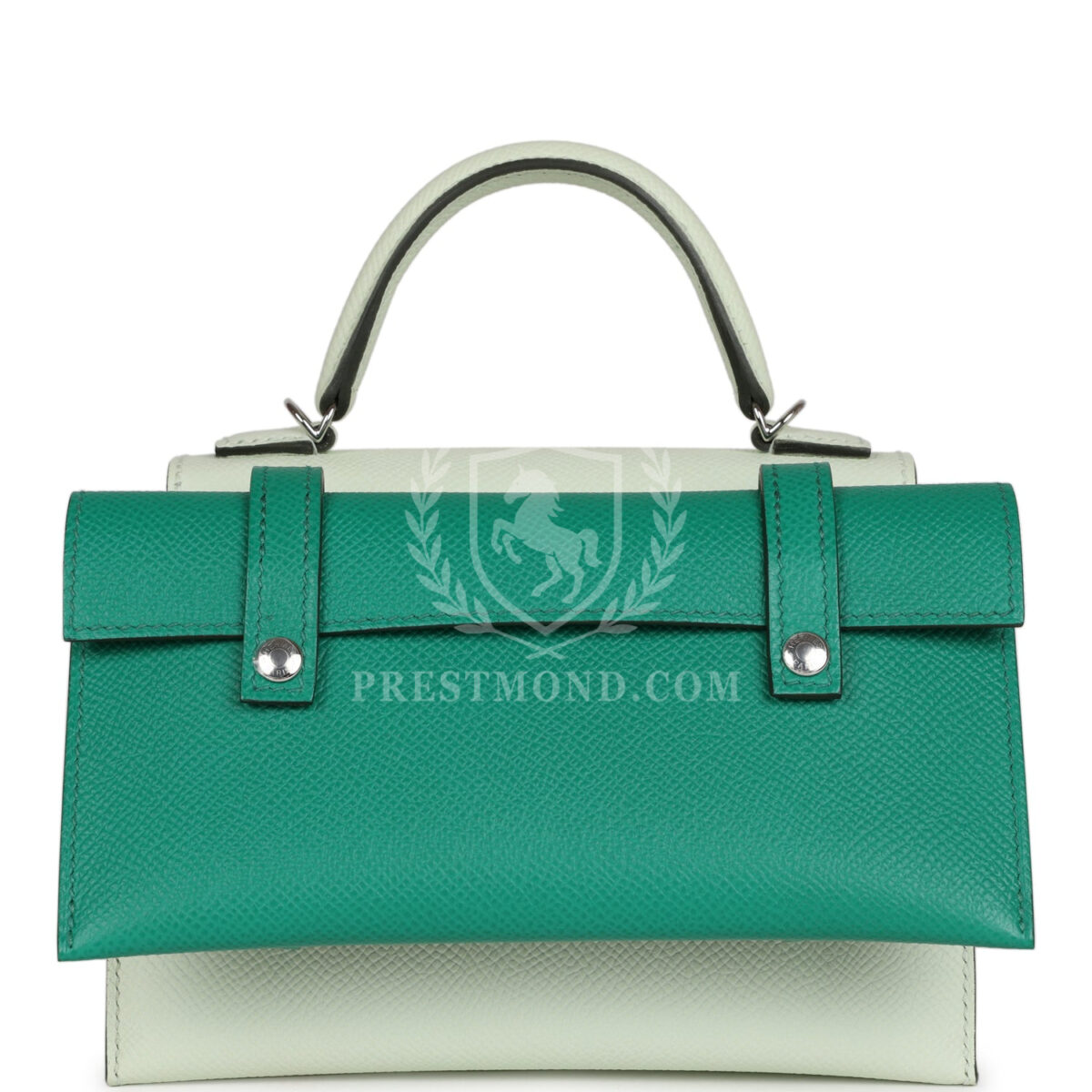 Hermes "Quelle Idolle" Picto Kelly Doll Vert Fizz Epsom PHW — изображение 6