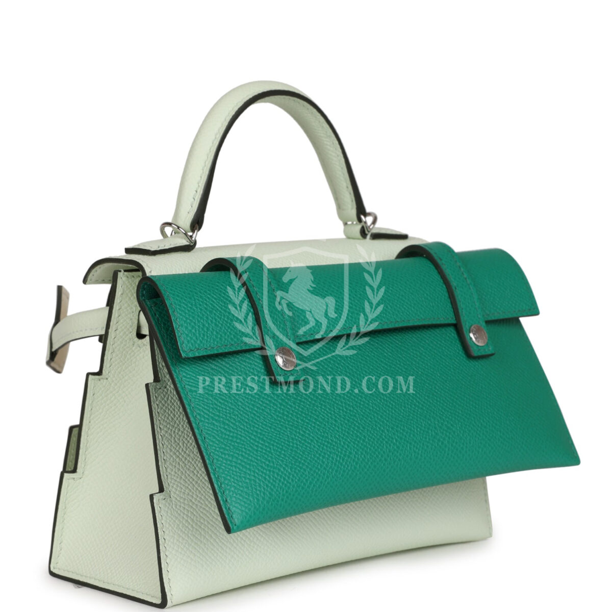 Hermes "Quelle Idolle" Picto Kelly Doll Vert Fizz Epsom PHW — изображение 7