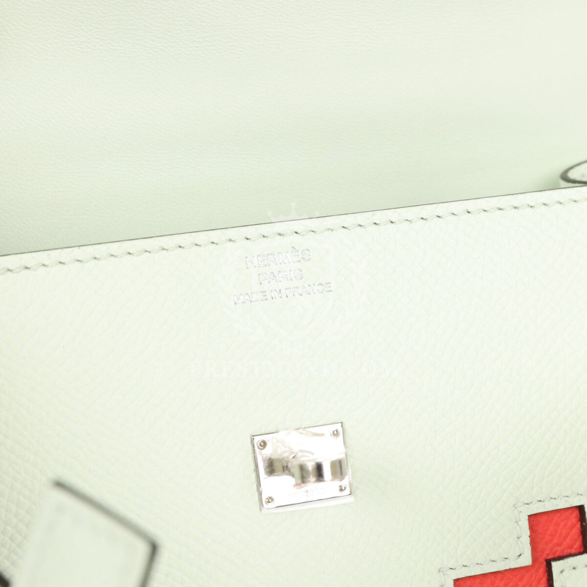 Hermes "Quelle Idolle" Picto Kelly Doll Vert Fizz Epsom PHW — изображение 13