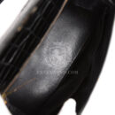 Vintage Hermes Kelly Sellier 32 Black Shiny Porosus Crocodile GHW