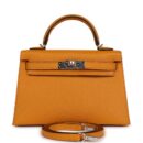 Hermes Kelly Sellier 20 Moutarde Chevre PHW