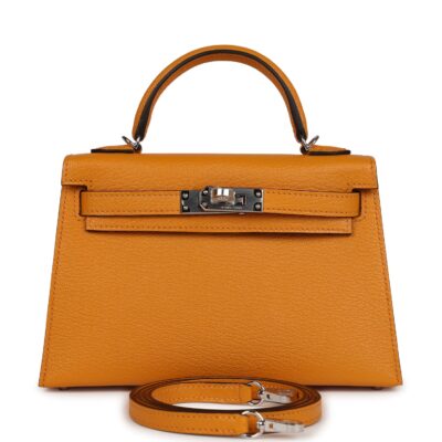 Hermes Kelly Sellier 20 Moutarde Chevre PHW