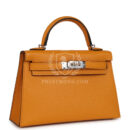 Hermes Kelly Sellier 20 Moutarde Chevre PHW