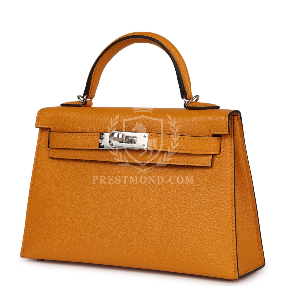 Hermes Kelly Sellier 20 Moutarde Chevre PHW — изображение 5