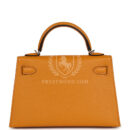 Hermes Kelly Sellier 20 Moutarde Chevre PHW