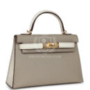 Hermes Special Order (HSS) Kelly Sellier 20 Gris Tourterelle and Nata Chevre GHW