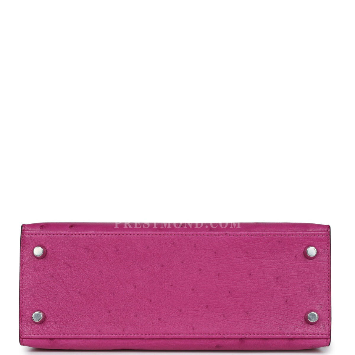Hermes Kelly Sellier 25 Rose Pourpre Ostrich PHW — изображение 6