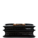 Hermes Constance 24 Black Shiny Alligator Rose GHW
