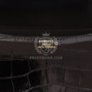 Hermes Constance 24 Black Shiny Alligator Rose GHW
