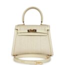 Vintage Hermes Kelly Sellier 20 Parchemin Crinoline and Box GHW