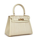 Vintage Hermes Kelly Sellier 20 Parchemin Crinoline and Box GHW