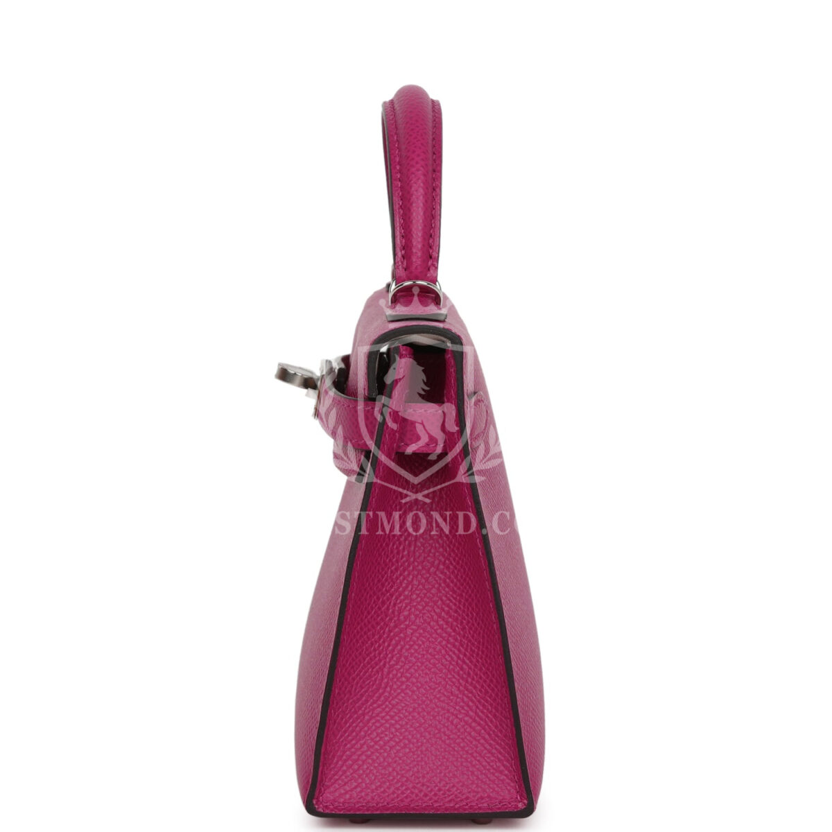 Hermes Special Order (HSS) Kelly Sellier 20 Rose Pourpre Verso Epsom PHW — изображение 3