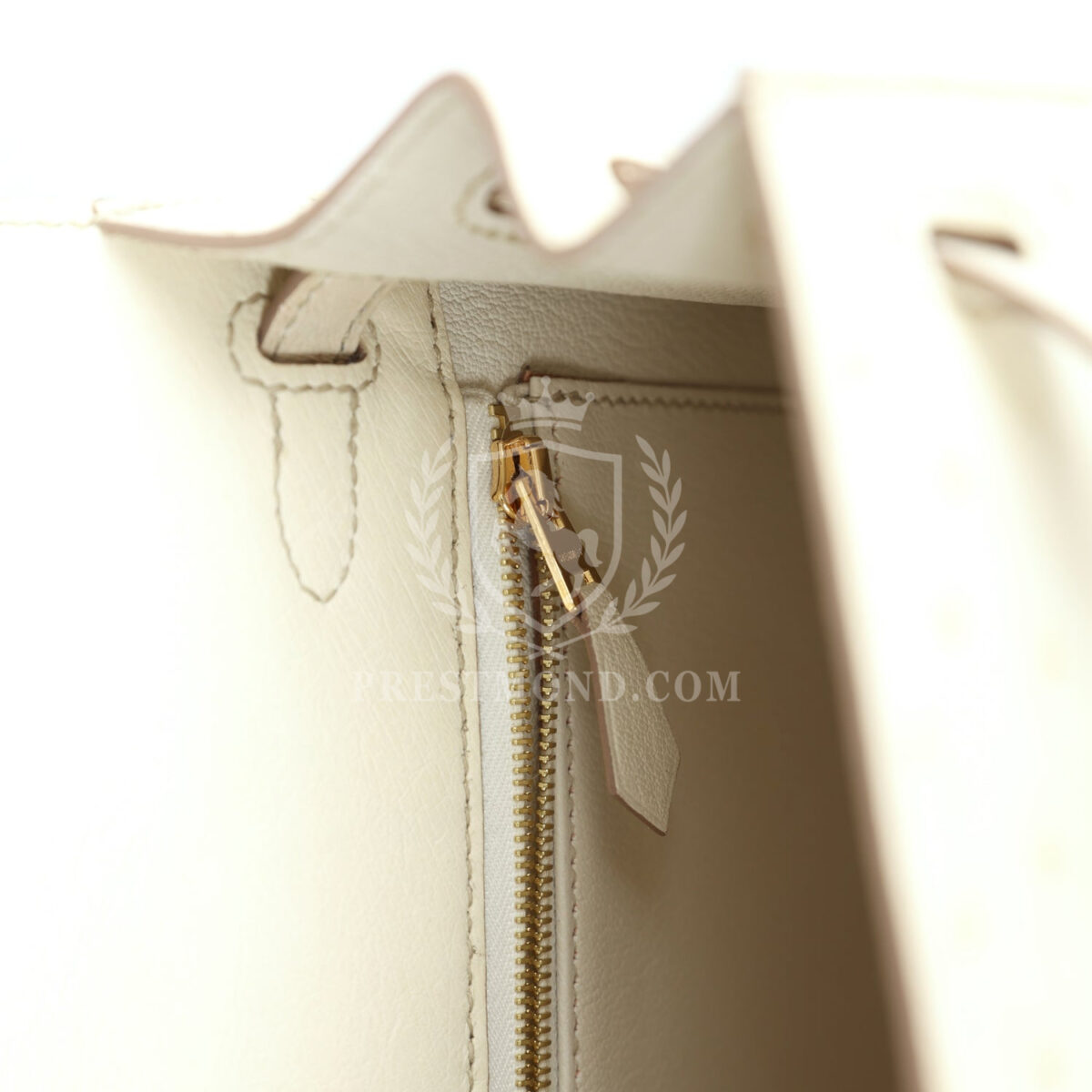Hermes Special Order (HSS) Kelly Sellier 25 Nata Verso Ostrich PBHW — изображение 9