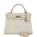 Hermes Kelly Retourne 32 Craie Togo GHW