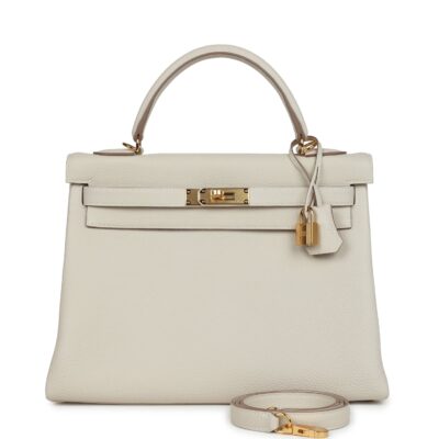 Hermes Kelly Retourne 32 Craie Togo GHW