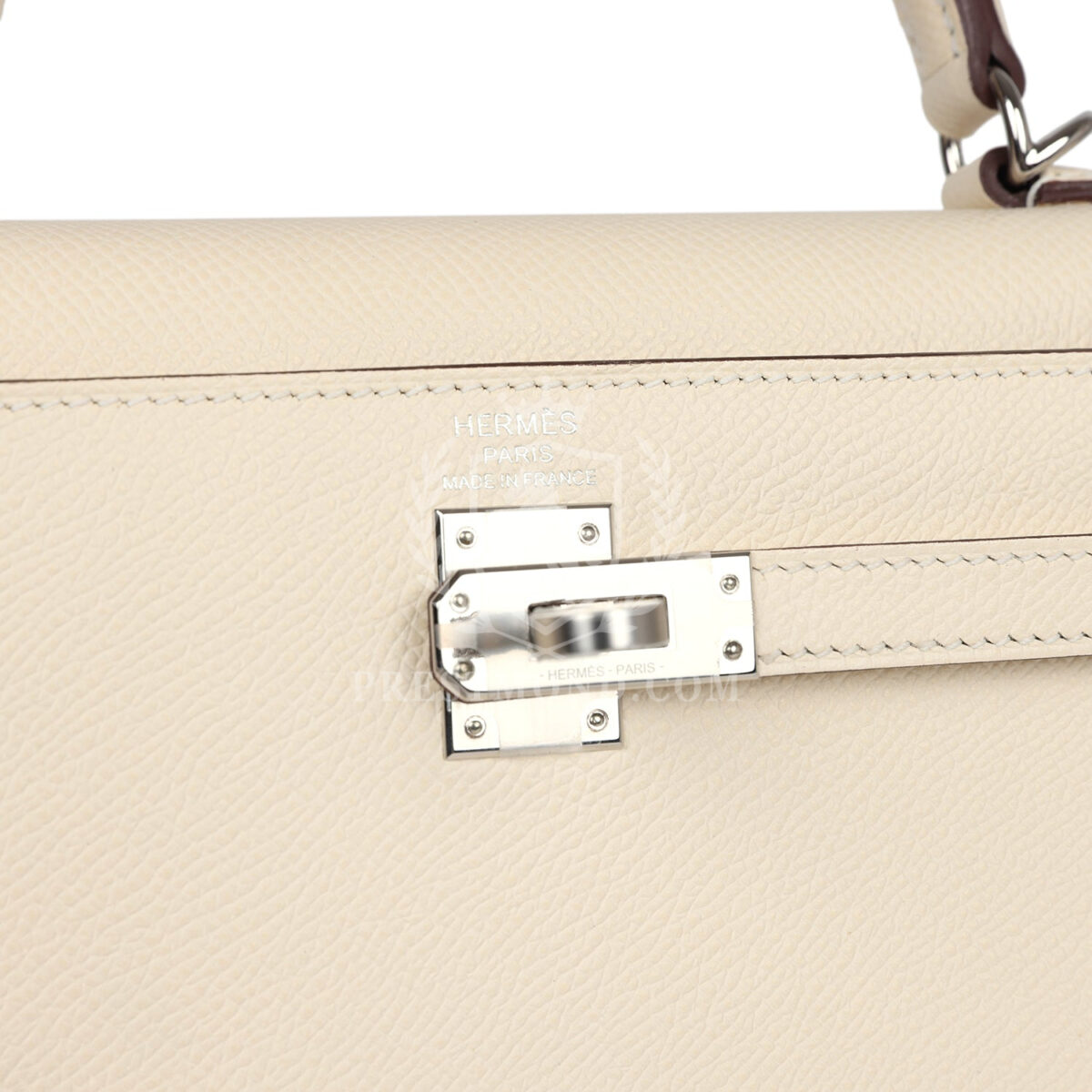 Hermes Kelly Sellier 25 Nata Verso Epsom PHW — изображение 7