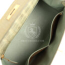 Vintage Hermes Kelly Sellier 28 Vert Celadon Natura Shiny Alligator GHW