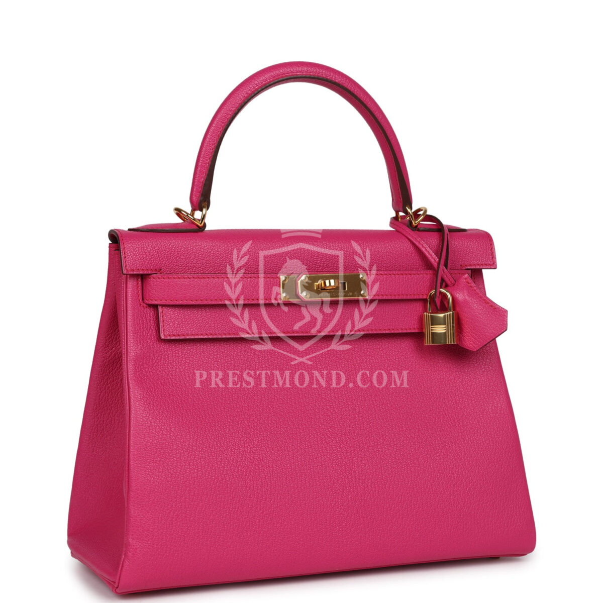 Hermes Kelly Retourne 28 Rose Shocking Chevre GHW — изображение 2
