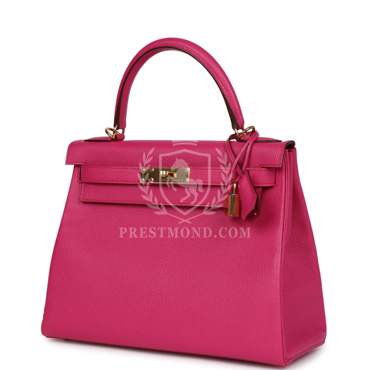Hermes Kelly Retourne 28 Rose Shocking Chevre GHW — изображение 5