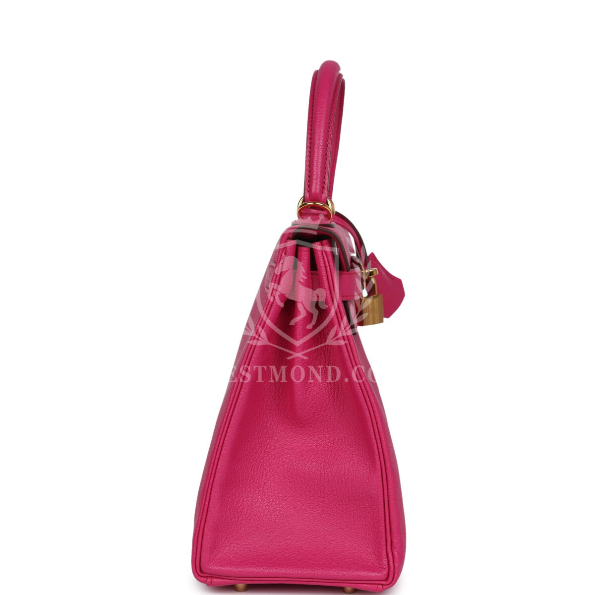 Hermes Kelly Retourne 28 Rose Shocking Chevre GHW — изображение 3