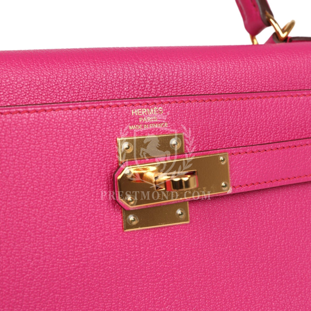 Hermes Kelly Retourne 28 Rose Shocking Chevre GHW — изображение 7