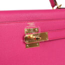 Hermes Kelly Retourne 28 Rose Shocking Chevre GHW