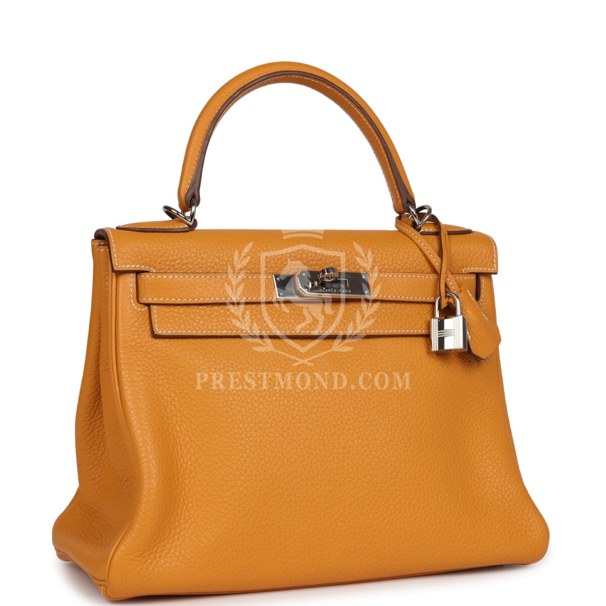 Hermes Kelly Retourne 28 Moutarde Clemence PHW — изображение 2