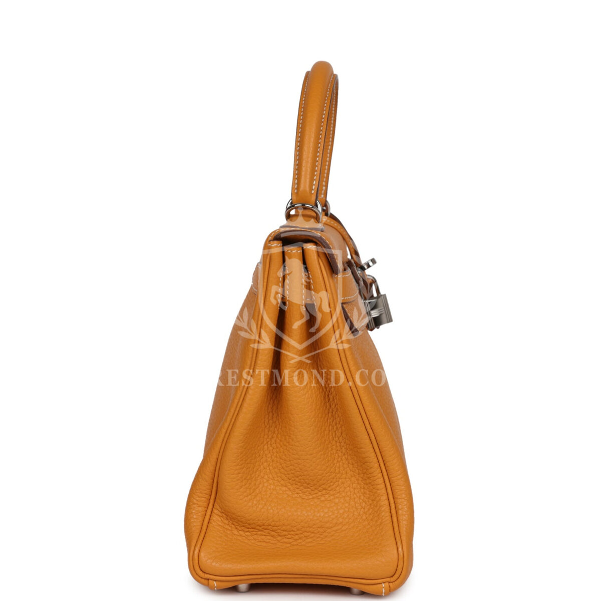 Hermes Kelly Retourne 28 Moutarde Clemence PHW — изображение 3