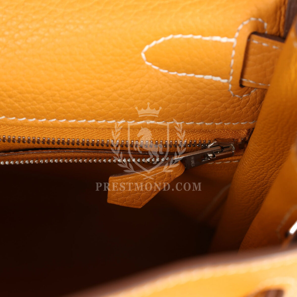 Hermes Kelly Retourne 28 Moutarde Clemence PHW — изображение 9